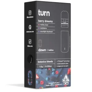 Buy turn disposable Berry Dreamy indica 1G Pod Online