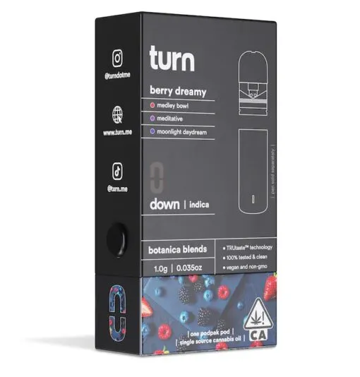 Buy turn disposable Berry Dreamy indica 1G Pod Online